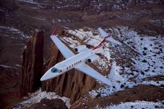 Un Learjet 60XR, avion d’affaires du milieu de gamme.