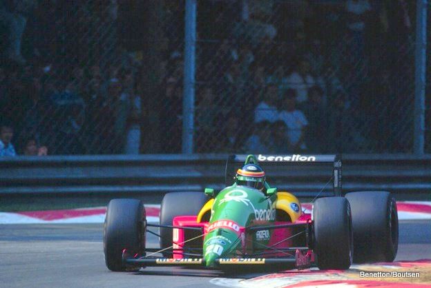 La Benetton de Thierry Boutsen en 1988.